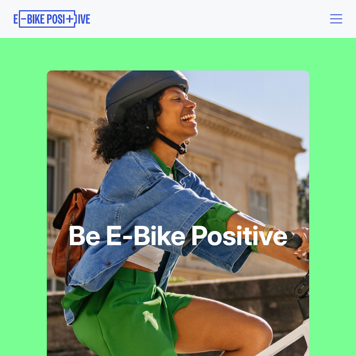 E-Bike Positive website